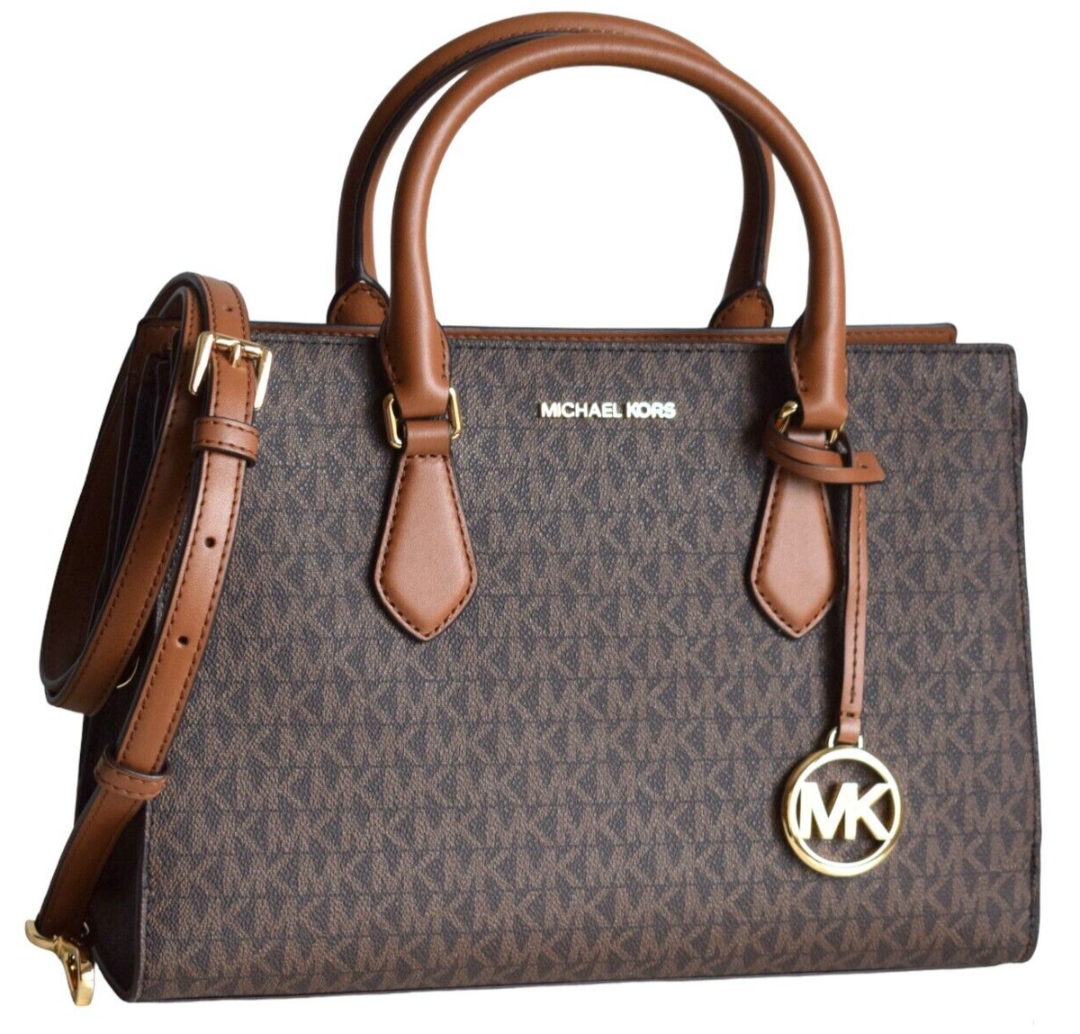 MICHAEL KORS Damen Tasche Bag SHEILA MD ZIP SATCHEL braun | eBay