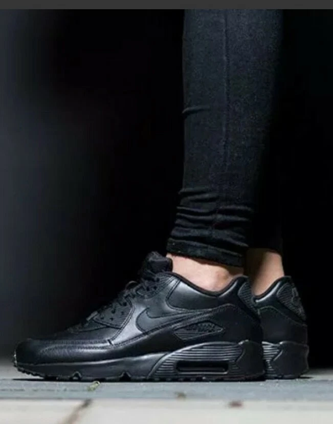 Womens nike air clearance max 90 black leather