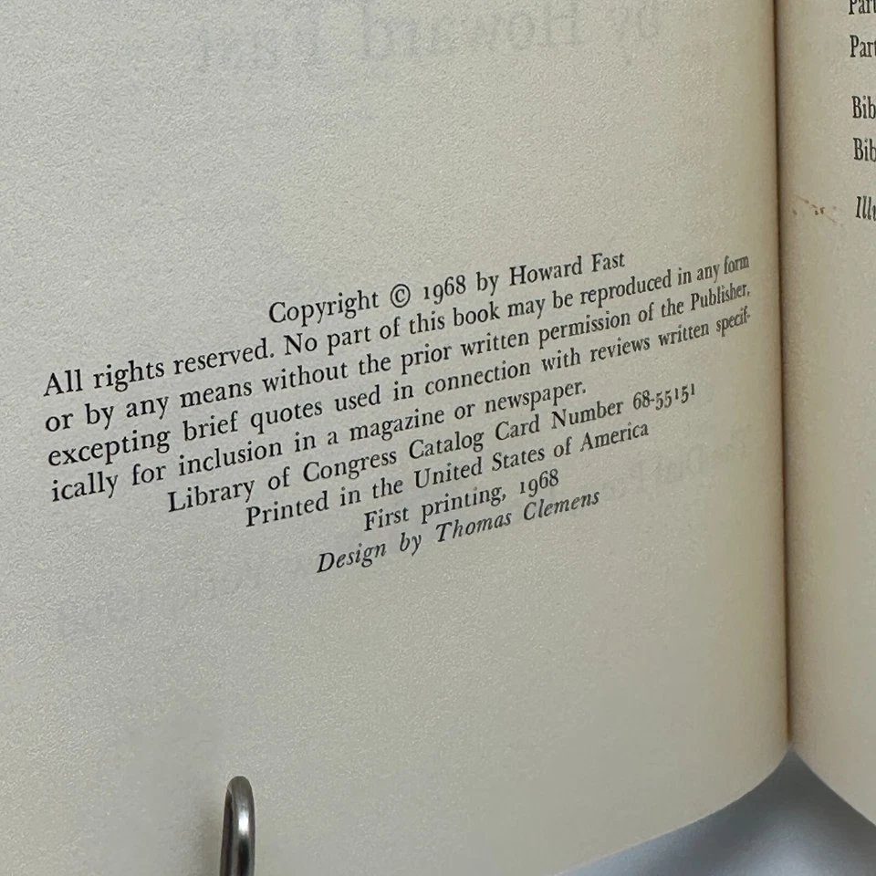 The Jews Story of a People by Howard Fast 1968 First Printing Hardcover History - Image 4 of 4