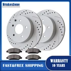 Rear Brake Rotors Pads fit for Nissan Rogue 2008-2019 Drilled Slotted Brakes