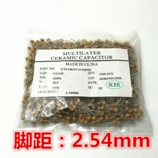 1000pcs Multilayer ceramic capacitor 50V 101 471 102 472 103 223 473 104 P2.54mm