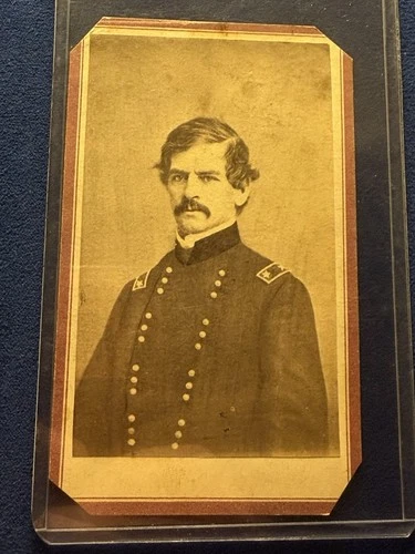 Civil War CDV Photo General Nathaniel Banks Early War Rare View Anthony Backmark