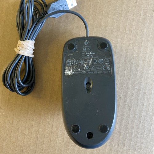 Logitech - M100 Wired Optical Ambidextrous PC Mouse with 1000 DPI Optical Tra... - Picture 2 of 3