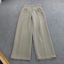 Aritzia Dress Pants Womens 6 Beige Effortless Pant Wide Leg Pleated Work Office