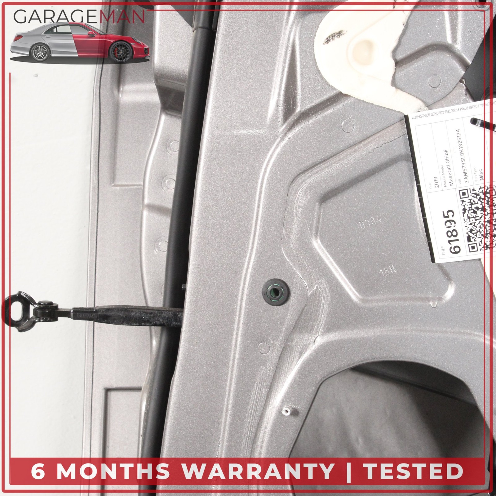 Maserati Ghibli 2014-2022 Rear Right Door frameworks Set Gray