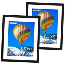 8.5x11 Picture Frame Set of Photo Frame with HD Plexiglass, Display 8.5" 11" 2