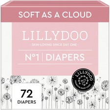Baby Diapers - Size 1 4-11 lbs , Half-Monthly Supply 72 Count , Leak Protectio