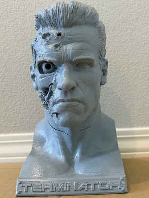 10  1/1.5 Arnold Schwarzenegger T-800 Terminator Resin Bust model Figure kit 3D