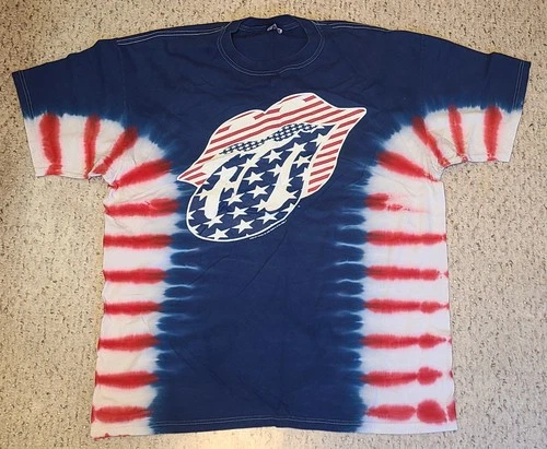 ROLLING STONES Licks Tour Tye Dye Concert T-Shi 2000s vintage concert t-shirt, vintage, size XXL, single stitch, B+ condition