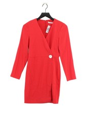 Mango A-Line Midi Dress XS in Pink