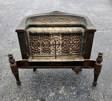 Antique Sun Glow Gas Radiant Room Heater Fireplace Insert Ceramic Brick Art Deco
