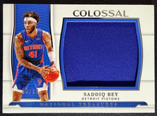 SADDIQ BEY 2021-22 National Treasures Colossal Materials Game-Worn Patch 80/99