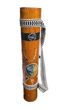 Handmade Bamboo Rainstick Handpainted Sun