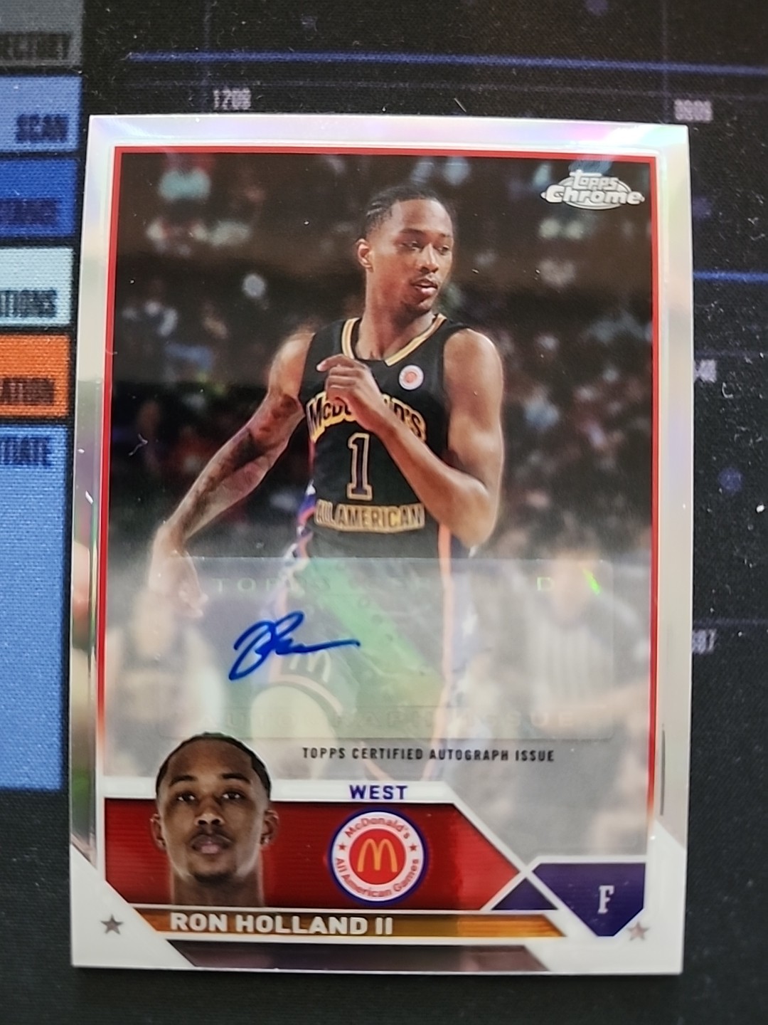 2023 Topps Chrome McDonald's All American - Chrome Autographs Ron Holland II