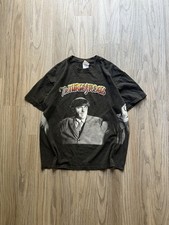 The Three Stooges MOE LARRY CURLY All Over Print Vintage Black T Shirt sz XL