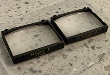 Vintage Nikon F SLR Camera Focusing Screen Lot Set Of 2 J  B - Ready To Use  