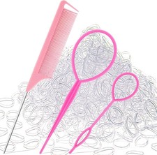1000Pcs Hair Rubber Bands, Soft Small Hair Elastics for Girls and Women, 2pcs