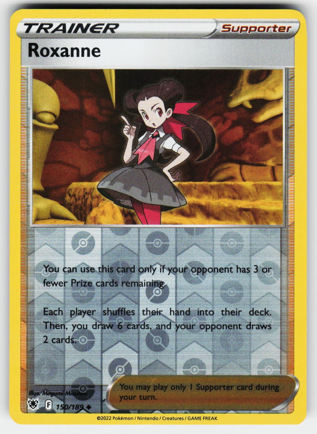 Roxanne 150/189 Uncommon Astral Radiance Pokemon Reverse Holo Near Mint