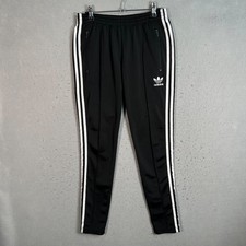 Adidas Womens Size Small Black Track Pants Tapered Leg Athletic