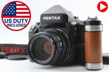 CLA'd MINT w/ Grip PENTAX 67II 67 II AE Film Camera 105mm F2.4 Lens From JAPAN