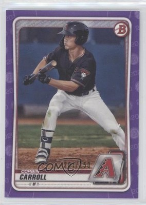 2020 Bowman Draft Purple Border 202/250 Corbin Carroll #BD-114 rn6