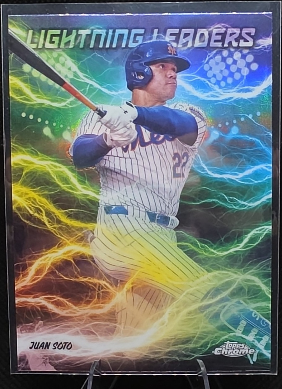 Topps 2025 Chrome Lightning Leaders Insert Juan Soto New York Mets #LL-8