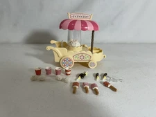 Calico critters/sylvanian families Popcorn Cart With Accessories