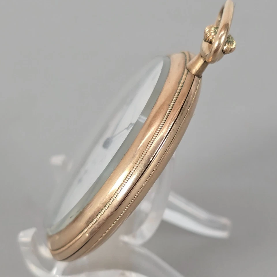 Reloj Bolsillo E. Howard Watch Co 1912 17j Automático Tono Dorado Serie 12s 7 Foto 3 de 4