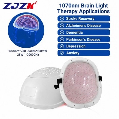 1070nm NIR Helm Hirntherapie Photobiomodulation für Depression Brain Fog TBI