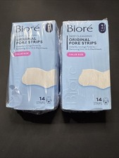 2 Pack Biore Original Cleansing Blackhead Remover Pore Strips 14 ct each pack 