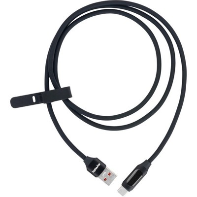 myVolts Step Up USB-A zu USB-C PD Kabel mit LCD Power Meter Liquorice Black Neu