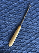 Vintage Button Hook for Shoes French Ivory 8 inches