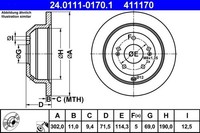 2X Bremsscheibe Hinterachse FüR Hyundai KIA Grand Santa FÉ II III Kasten/Suv