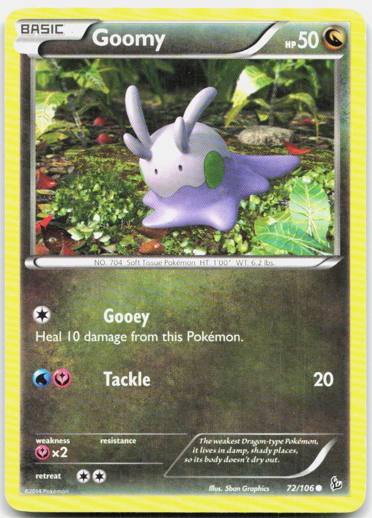 Goomy 72/106 Common Flashfire Pokemon NM
