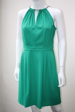 Michael Kors Green Chain Neck Shift Dress, Size UK 12, US 10