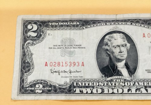 3 LOT=United States USA US Note $2 Dollar Series 1963 G Red Seal - Picture 9 of 11
