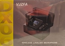 VJZFA Wireless Lavalier Microphone with Noise Cancellation, 656 ft Range, 24H