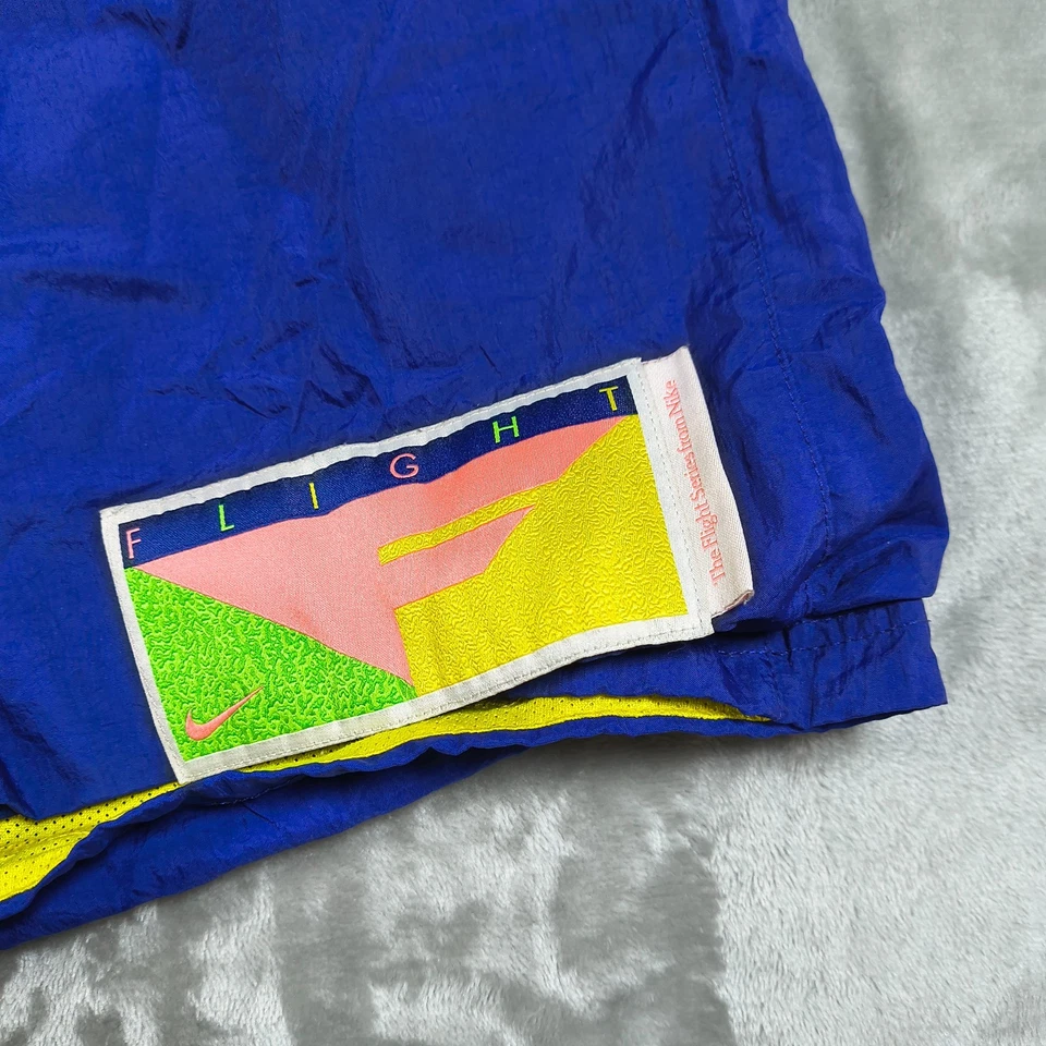 Pantalones Cortos Nike Flight Series Hombres 3XL BV9412 590 Malla Forrada Retro Años 90 Colorblock Y2K Foto 3 de 4