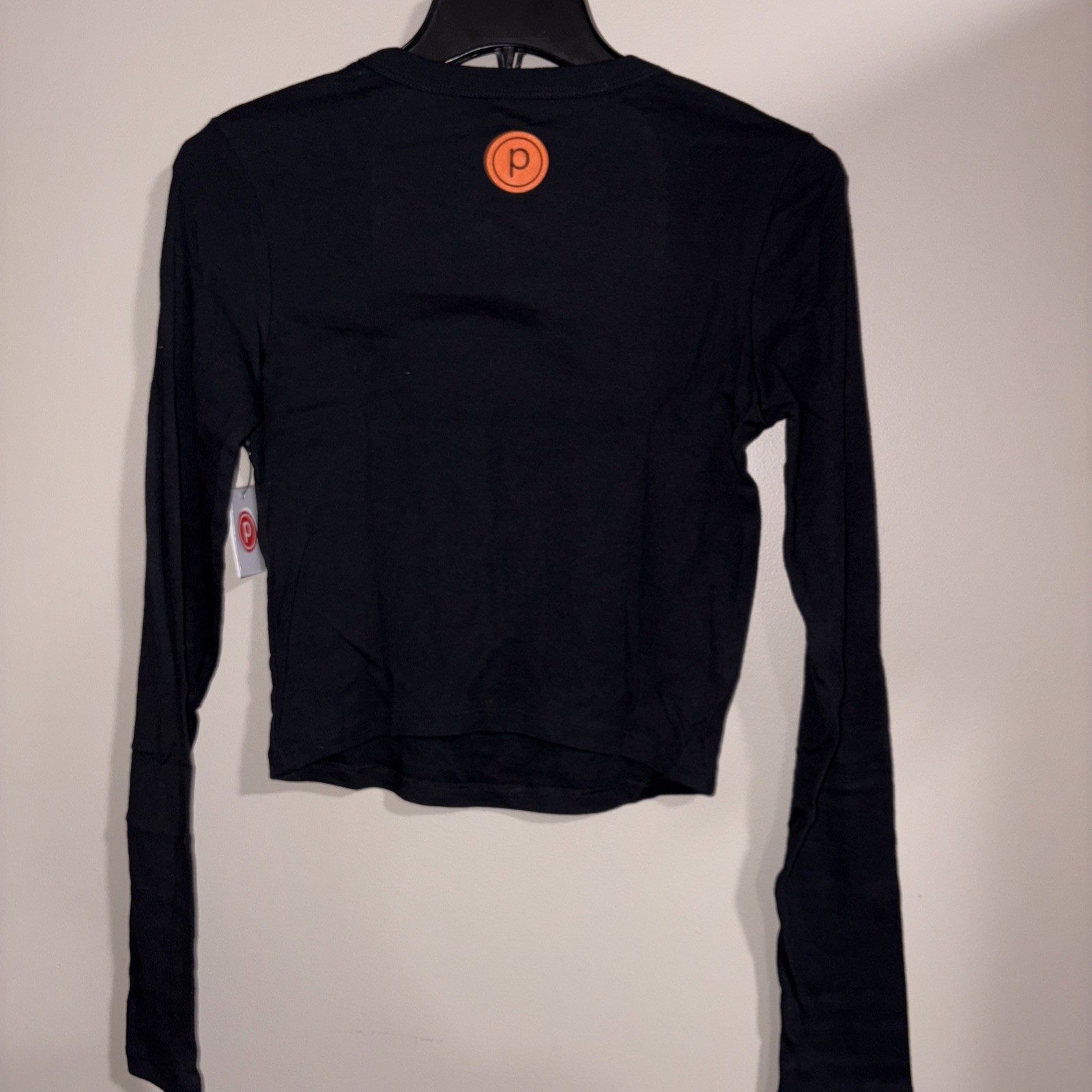 Pure Barre Rib Long Sleeve Tee Color: Black Size: M NEW!