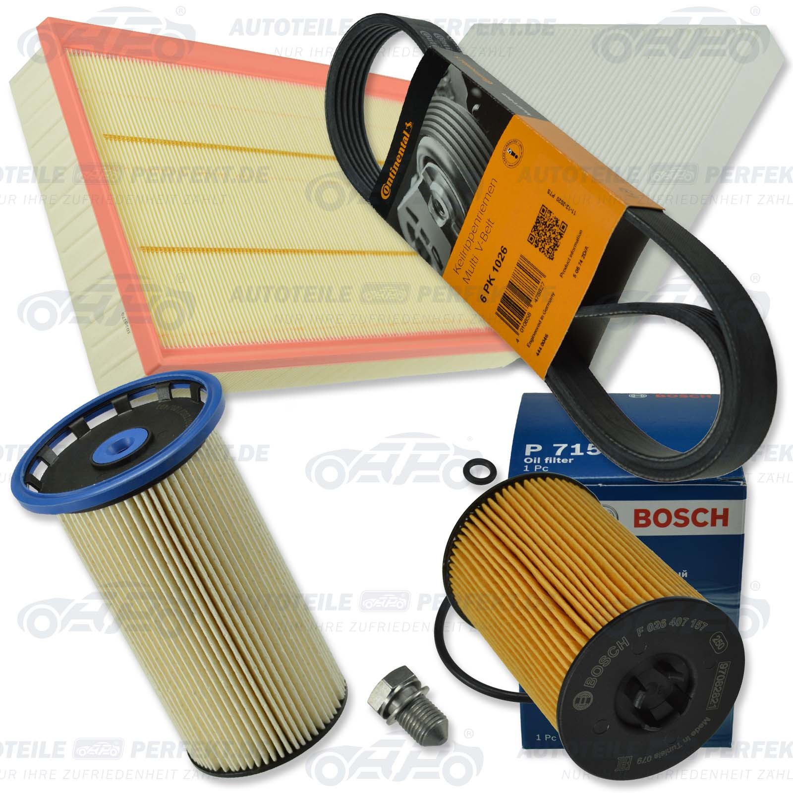 Inspektionskit Filter Satz Paket Xxl (P) Vw Arteon Passat 2,0TDI 240PS Ohne W-image