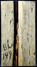 Black/White Ebony 149 Knife Scales 6.5"x 1.7" x 1/2" see 100 woods in my stor