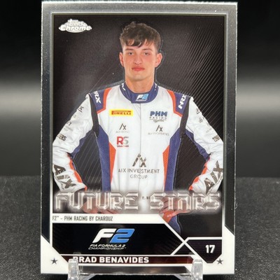 Brad Benavides 89 F2 2023 Chrome Topps F1 Card