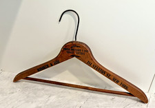 Vintage Wooden Clothes Hanger WINOKUR  FINE SMART CLOTHES Stanton St. New York