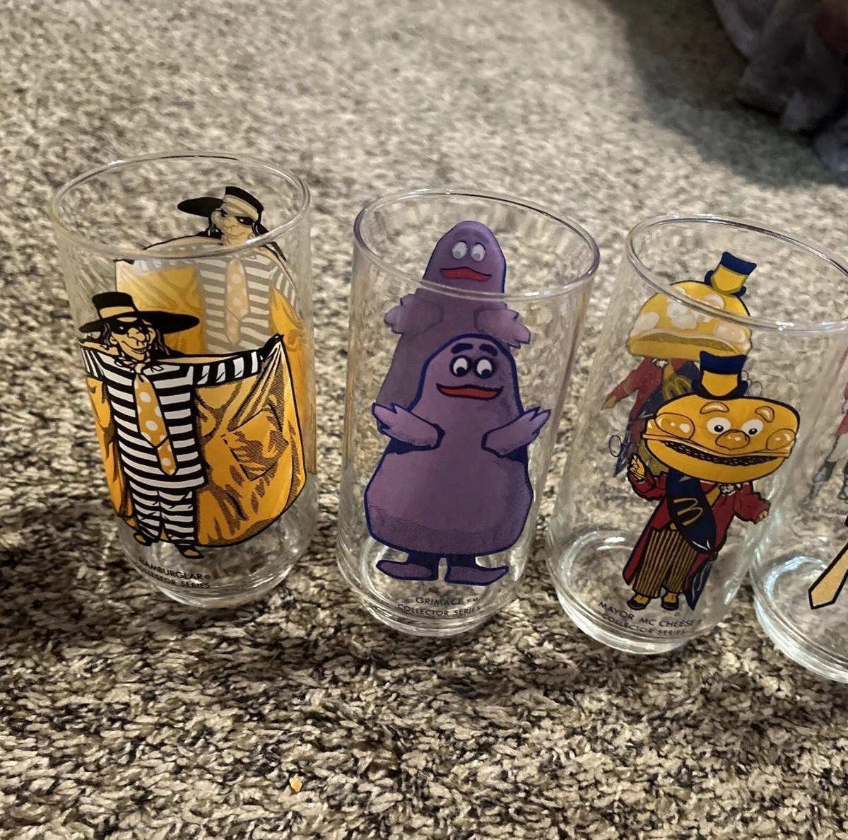 Vintage McDonalds COLLECTOR SERIES Glasses COMPLETE SET of 6