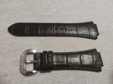 OIW Original Black Leather Strap, 18mm Handle, New