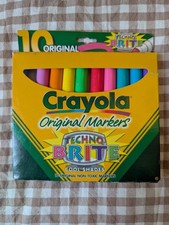 Set 10 Vintage Crayola Techno Brite Markers 1...
