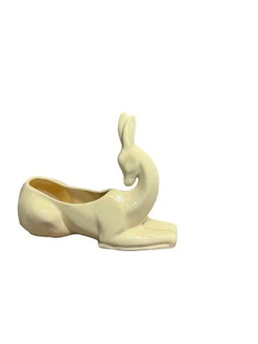 Shawnee Pottery Ceramic Planter. Lying Deer.