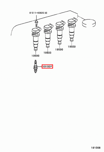 Genuine Corolla ZZE122 ZZE121 ZZE120 ZZE112 1.6 1.4 1.8 Spark Plug K16R-U11 x4 - Picture 10 of 20
