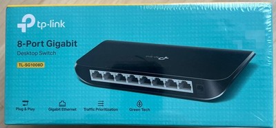 TP-LINK TL-SG1008D V6.0 Netzwerk-Switch - Schwarz neu