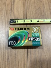 Fuji Film Pro VHS-C Premium High Grade Camcorder Blank Tape TC-30 NEW/Sealed A1